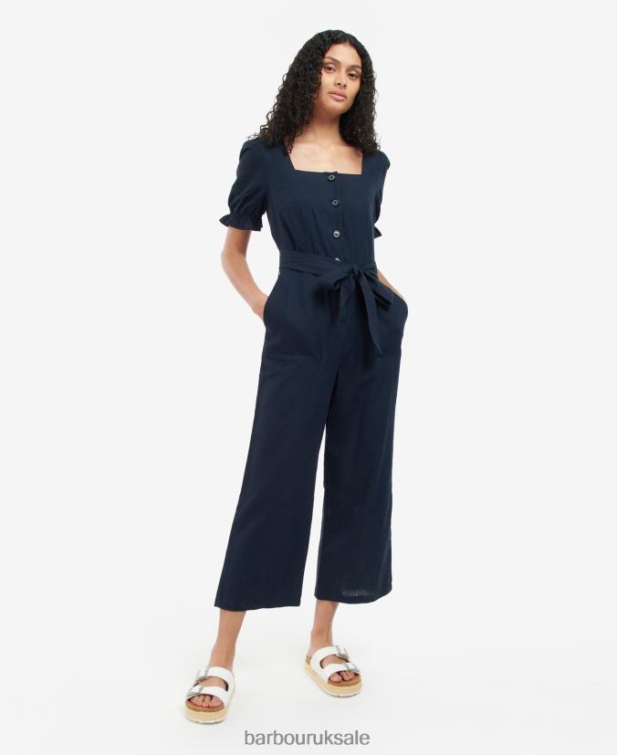 Leilani Jumpsuit Barbour Women R08LB61907 Clothing Classic Navy