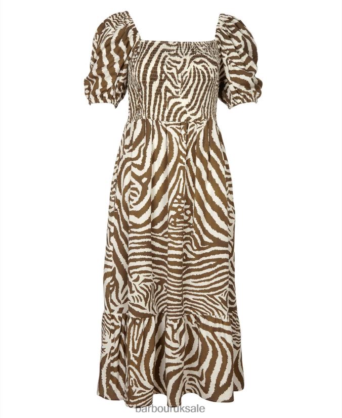Martello Dress Barbour x House of Hackney Women R08LB61856 Clothing Equus Cocoa