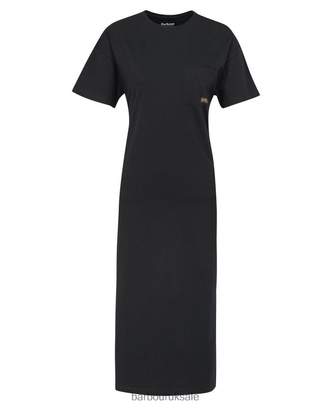 Reign T-Shirt Dress Barbour Women R08LB61855 Clothing Classic Black