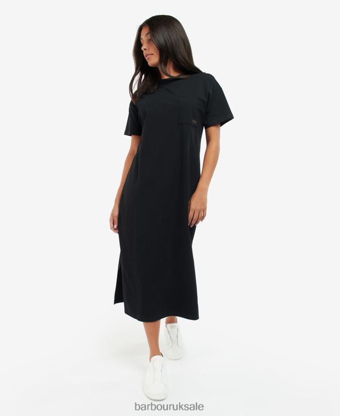 Reign T-Shirt Dress Barbour Women R08LB61855 Clothing Classic Black