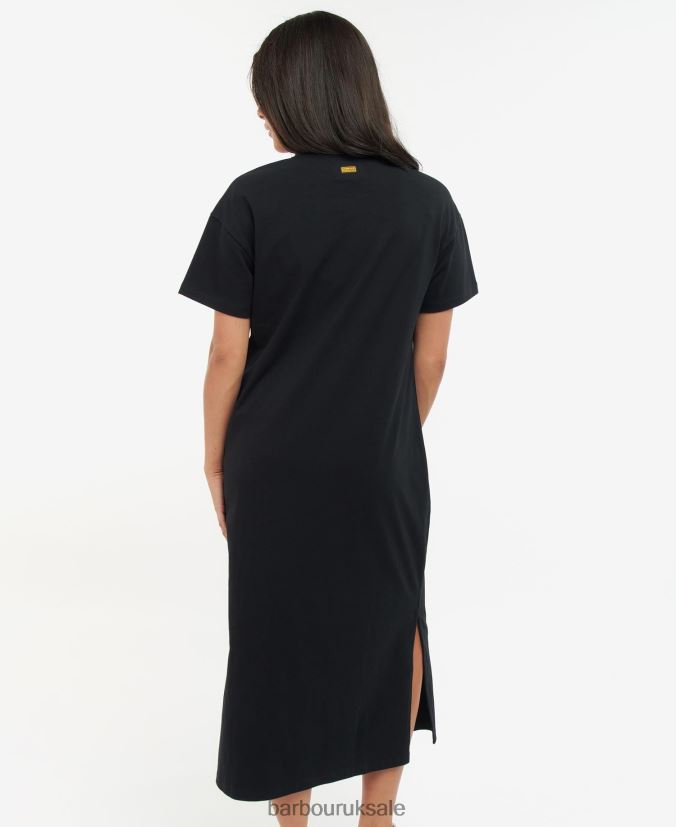 Reign T-Shirt Dress Barbour Women R08LB61855 Clothing Classic Black