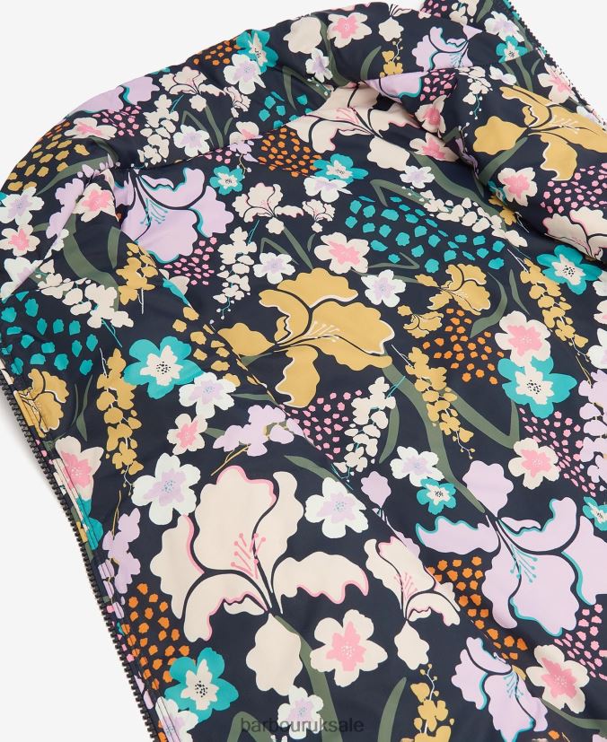 Acanthus Reversible Gilet Barbour Women R08LB61545 Clothing Olivine/BoTanical Wonder Print