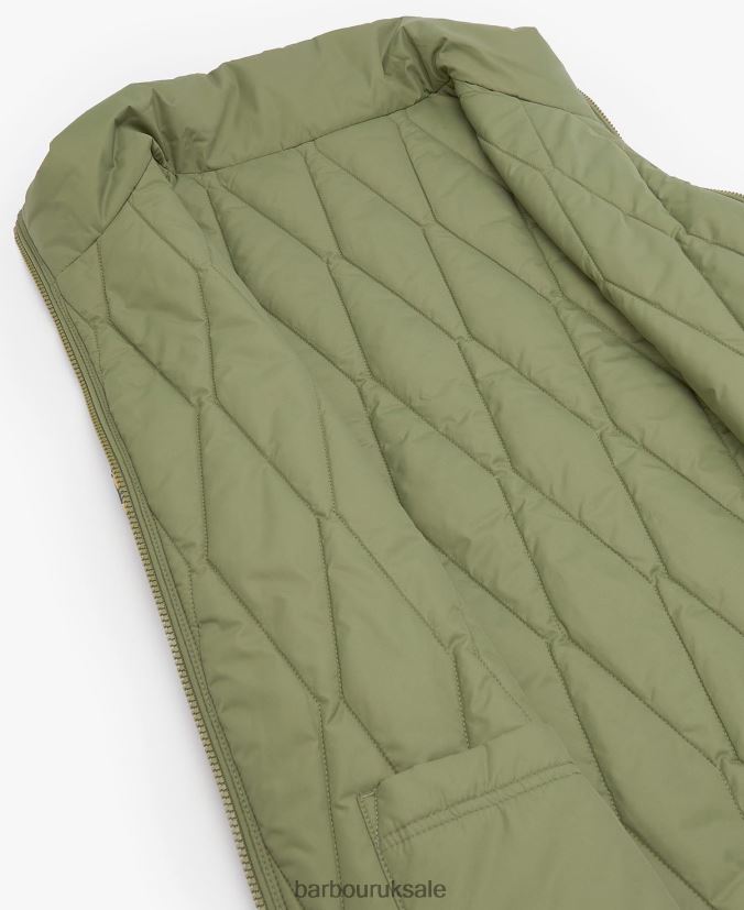 Acanthus Reversible Gilet Barbour Women R08LB61554 Clothing Olivine/BoTanical Wonder Print