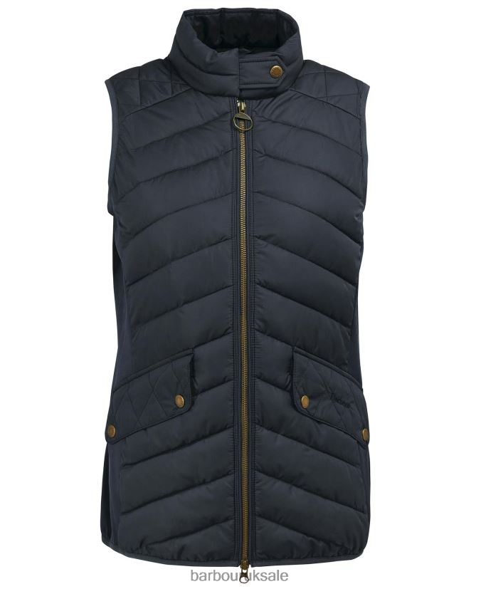 Stretch Cavalry Gilet Barbour Women R08LB61543 Clothing Light Sand/Light Sand Marl