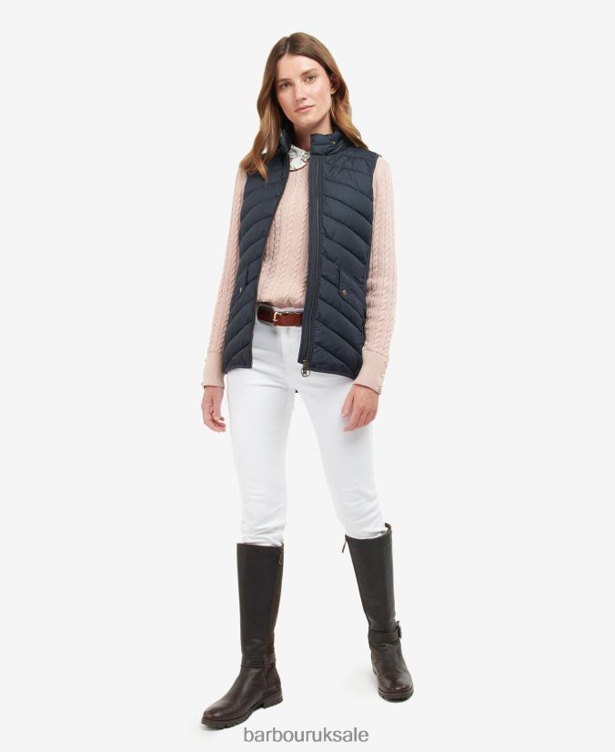 Stretch Cavalry Gilet Barbour Women R08LB61543 Clothing Light Sand/Light Sand Marl