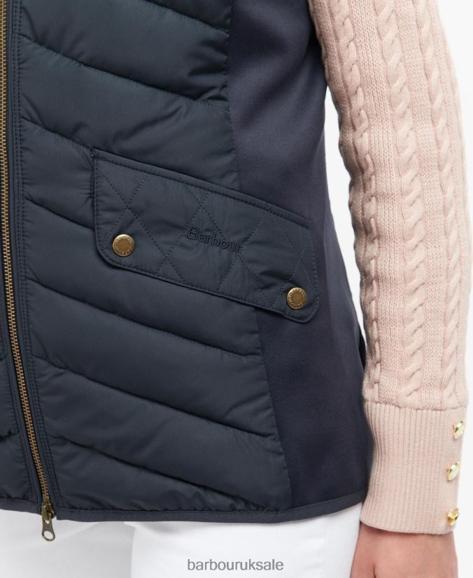 Stretch Cavalry Gilet Barbour Women R08LB61543 Clothing Light Sand/Light Sand Marl