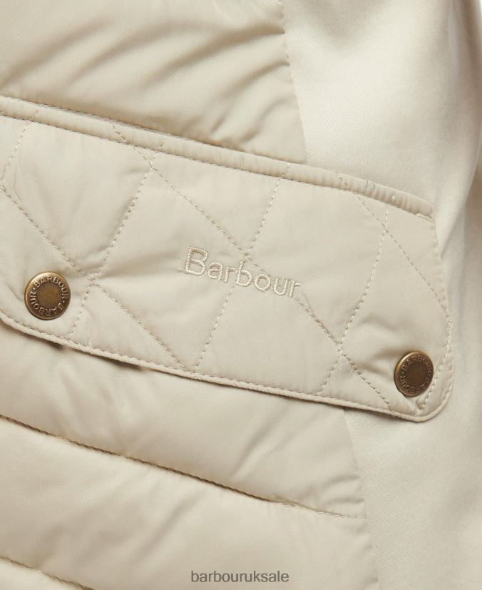 Stretch Cavalry Gilet Barbour Women R08LB61552 Clothing Light Sand/Light Sand Marl