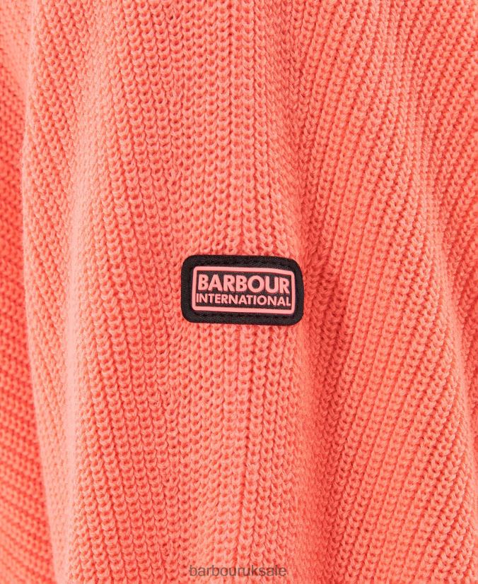 Sanderson Jumper Barbour Women R08LB61944 Clothing Atomic Coral