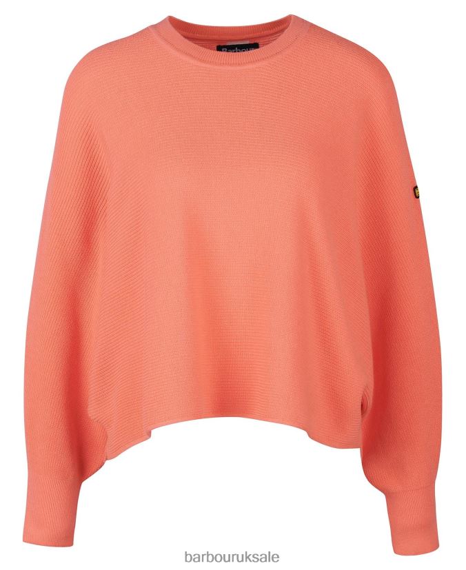 Sanderson Jumper Barbour Women R08LB61944 Clothing Atomic Coral