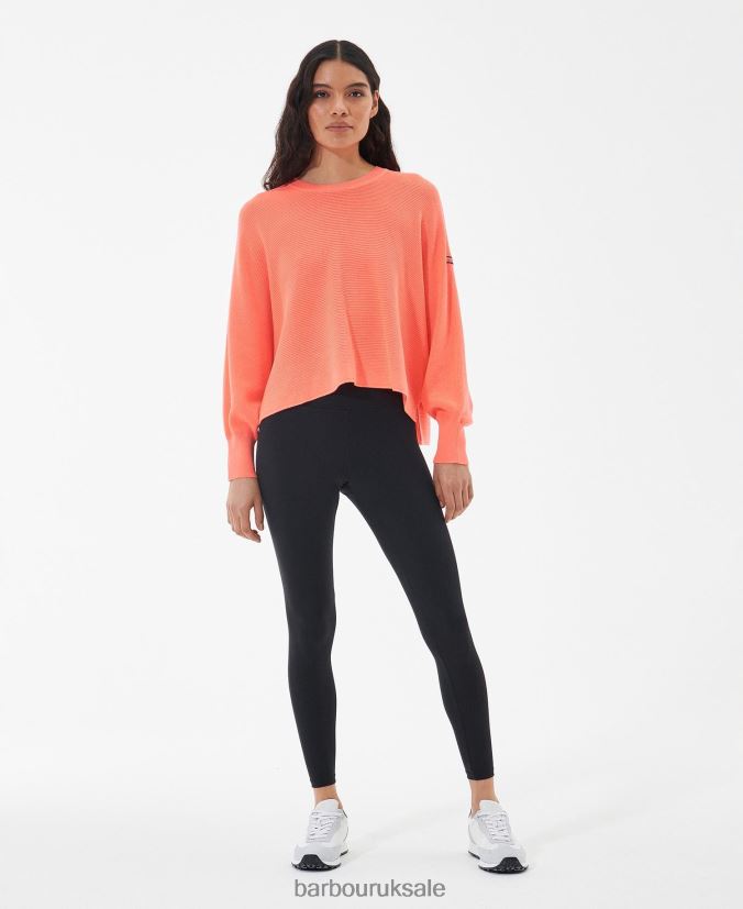 Sanderson Jumper Barbour Women R08LB61944 Clothing Atomic Coral