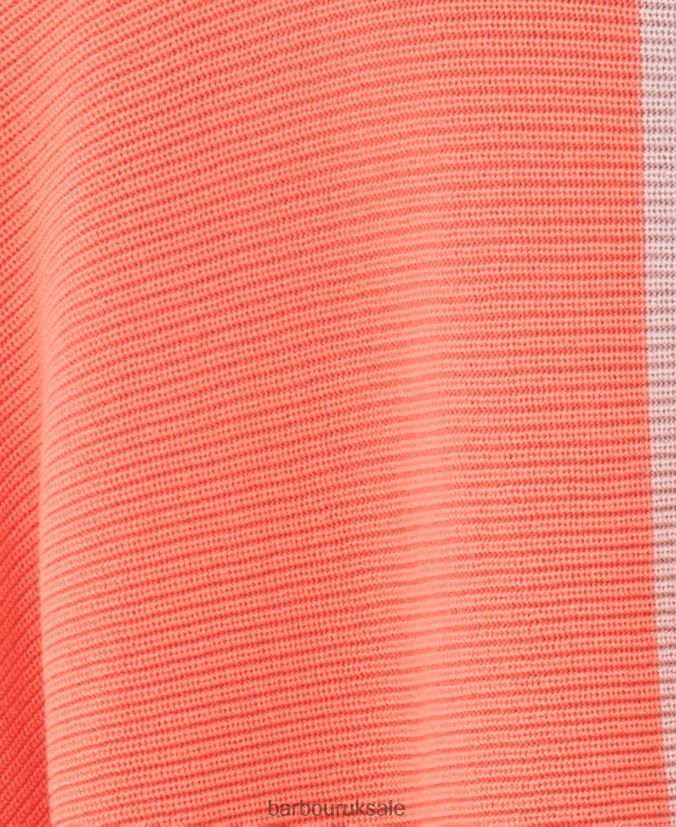 Sanderson Jumper Barbour Women R08LB61944 Clothing Atomic Coral