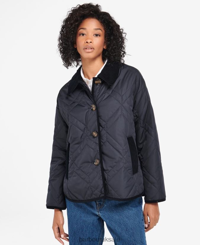 Barrhead Quilted Shacket Barbour Women R08LB61425 Clothing Dark Navy/Ancient Poplar