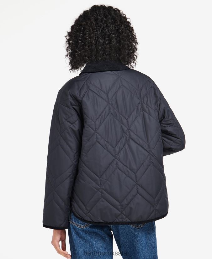 Barrhead Quilted Shacket Barbour Women R08LB61425 Clothing Dark Navy/Ancient Poplar