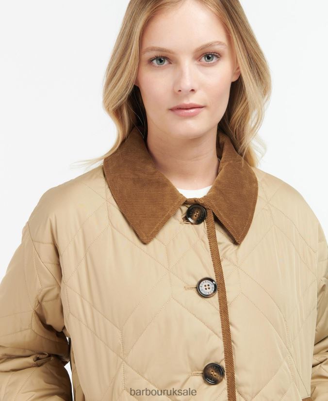 Barrhead Quilted Shacket Barbour Women R08LB61493 Clothing Dark Navy/Ancient Poplar