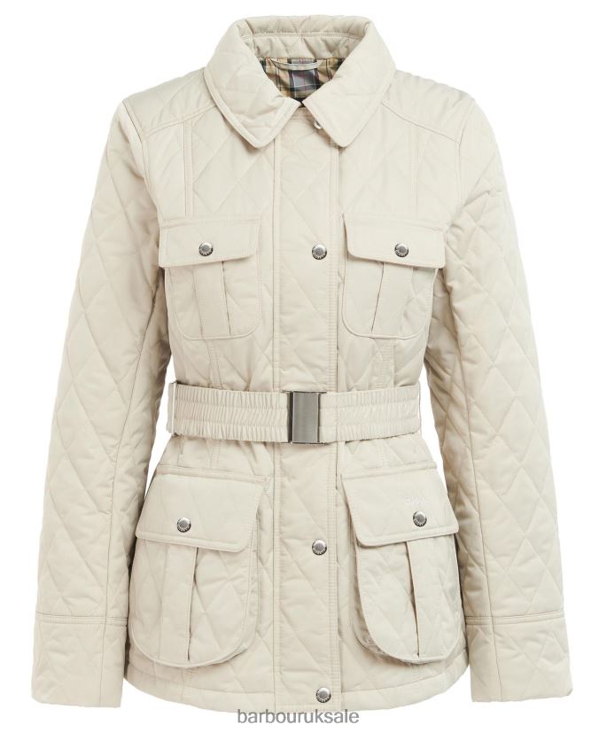 Belted Defence Quilted Jacket Barbour Women R08LB61478 Clothing Olive/Ancient