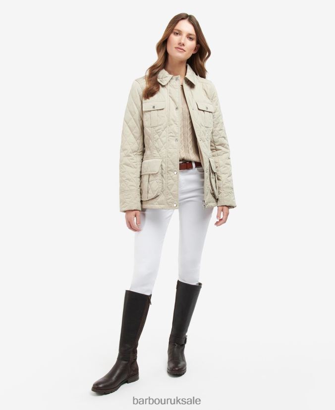 Belted Defence Quilted Jacket Barbour Women R08LB61478 Clothing Olive/Ancient