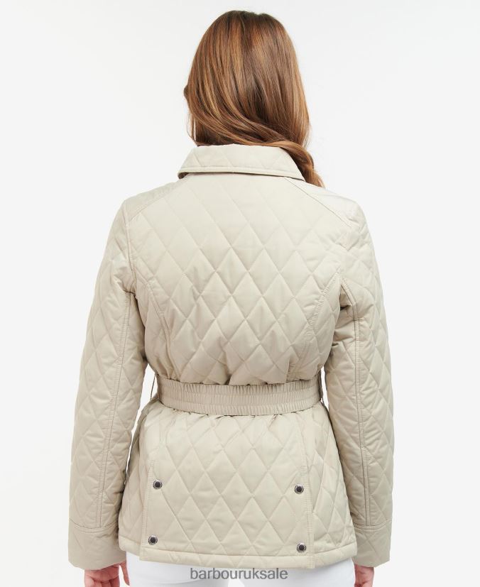 Belted Defence Quilted Jacket Barbour Women R08LB61478 Clothing Olive/Ancient