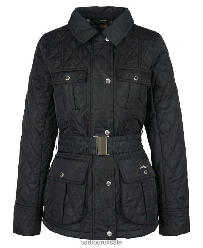 Belted Defence Quilted Jacket Barbour Women R08LB61488 Clothing Olive/Ancient