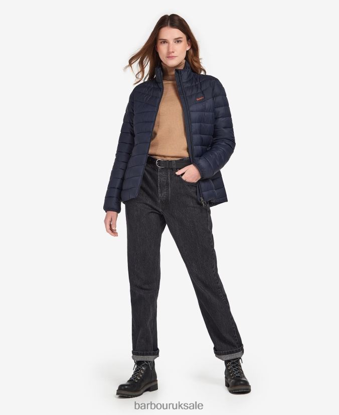 Blencarn Quilted Jacket Barbour Women R08LB61499 Clothing Fire/Dark Navy/Dress