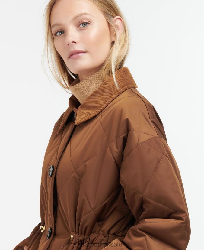 Bonnyrigg Quilted Jacket Barbour Women R08LB61428 Clothing Warm Tan/Muted