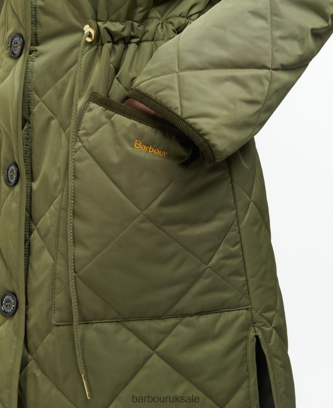 Bonnyrigg Quilted Jacket Barbour Women R08LB61450 Clothing Warm Tan/Muted