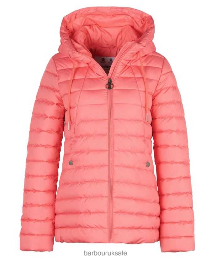 Coraline Quilted Jacket Barbour Women R08LB61427 Clothing Pink Punch