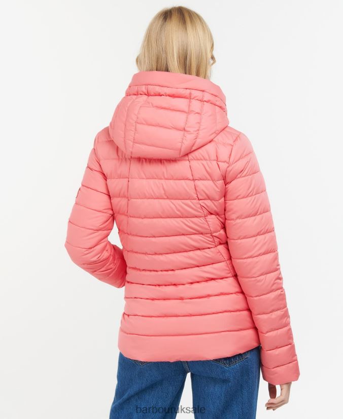 Coraline Quilted Jacket Barbour Women R08LB61427 Clothing Pink Punch