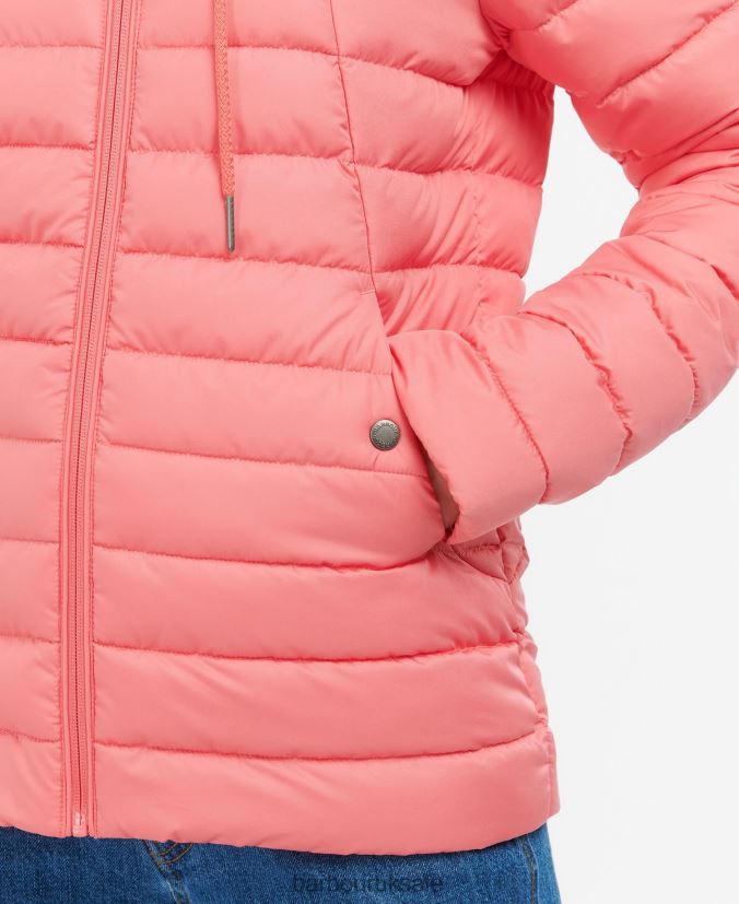 Coraline Quilted Jacket Barbour Women R08LB61427 Clothing Pink Punch