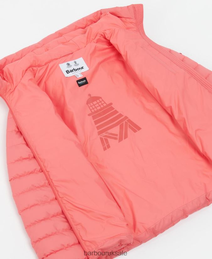 Coraline Quilted Jacket Barbour Women R08LB61427 Clothing Pink Punch