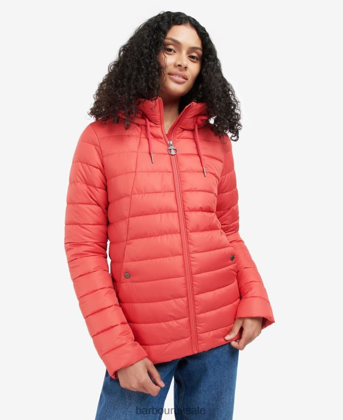Coraline Quilted Jacket Barbour Women R08LB61472 Clothing Pink Punch