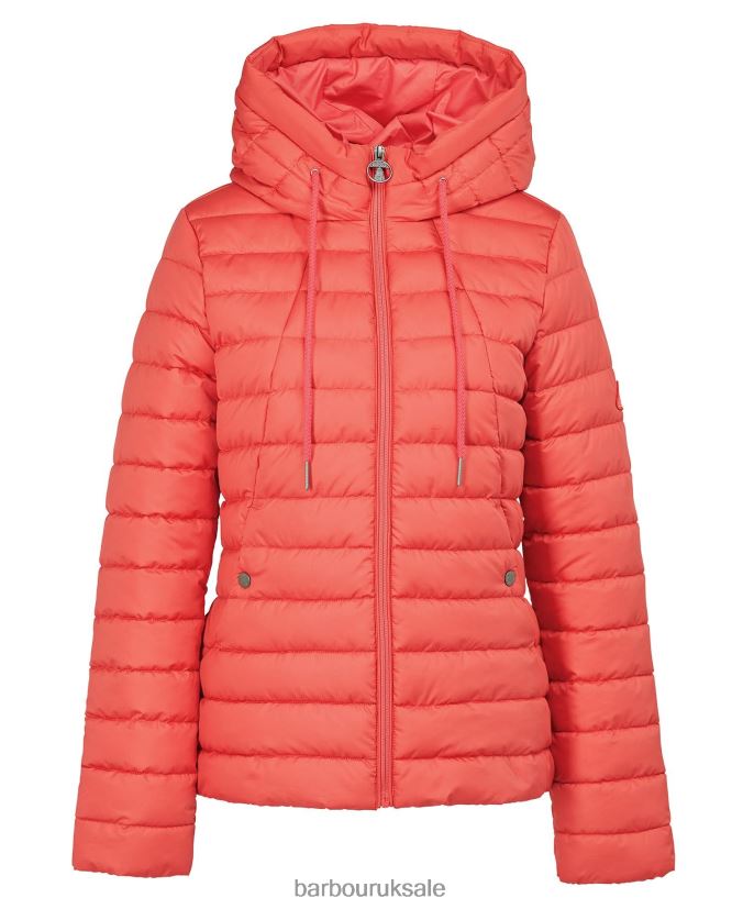 Coraline Quilted Jacket Barbour Women R08LB61472 Clothing Pink Punch