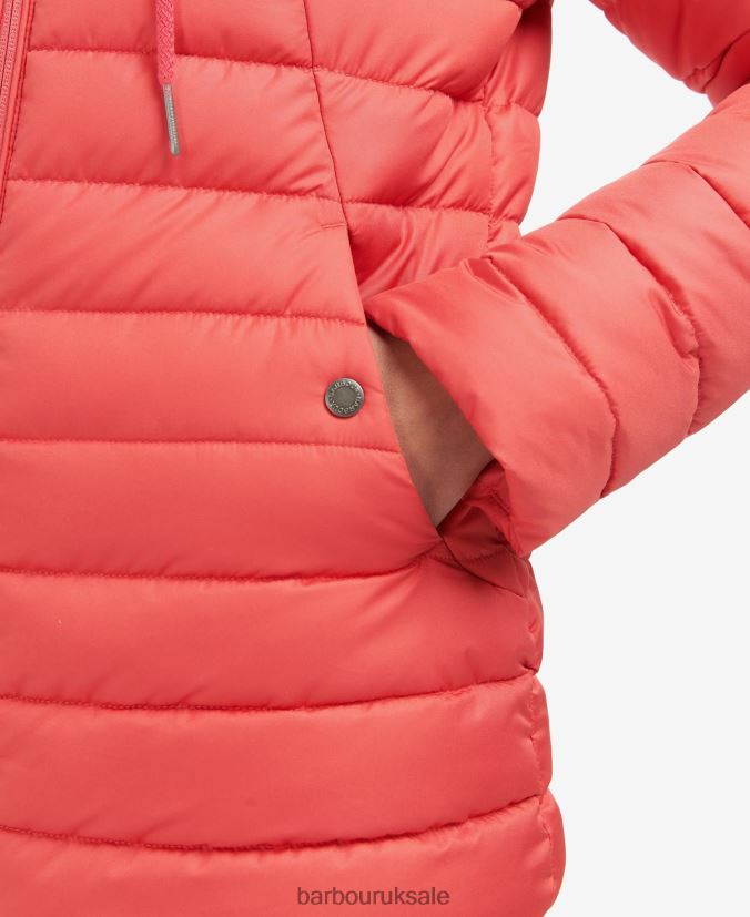 Coraline Quilted Jacket Barbour Women R08LB61472 Clothing Pink Punch