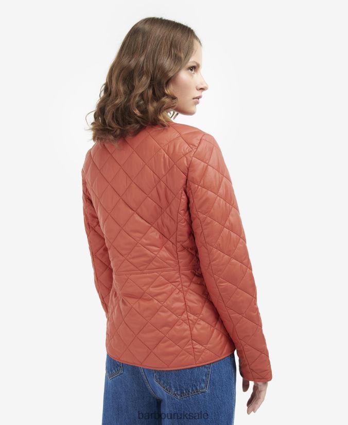 Deveron Quilted Jacket Barbour Women R08LB61444 Clothing Navy/Pale Pink