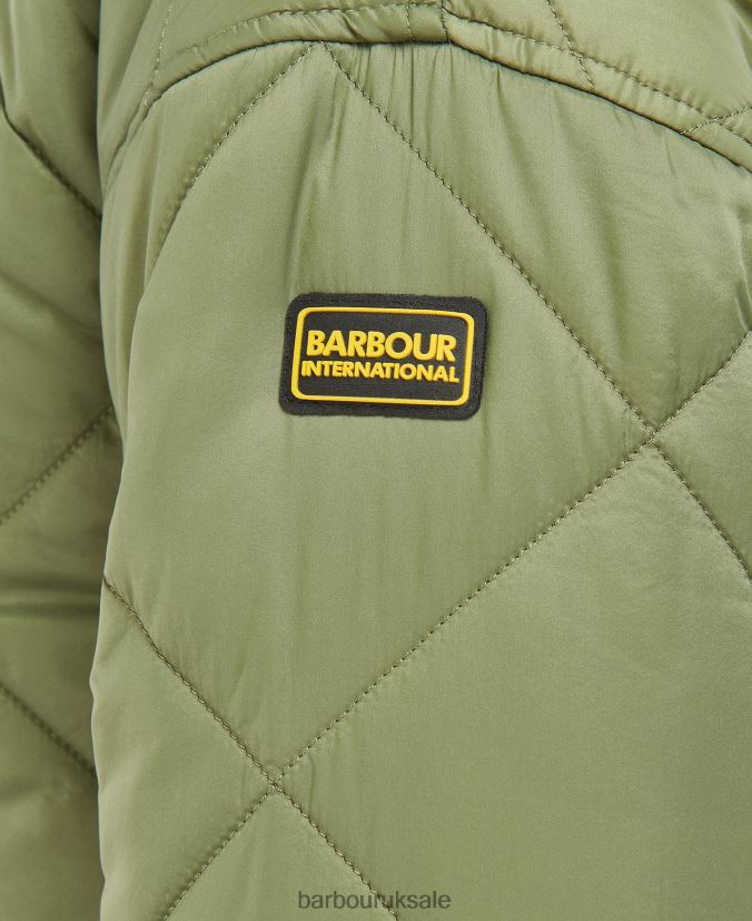 Falkenberg Quilted Jacket Barbour Women R08LB61447 Clothing Midnight Green/Midnight Green Check