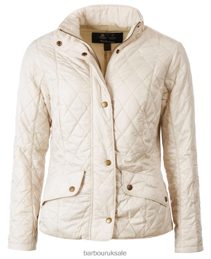 Flyweight Cavalry Quilted Jacket Barbour Women R08LB61501 Clothing Black/Stone