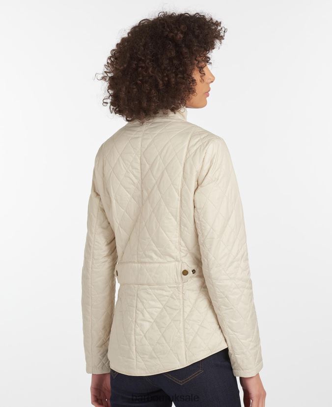 Flyweight Cavalry Quilted Jacket Barbour Women R08LB61501 Clothing Black/Stone