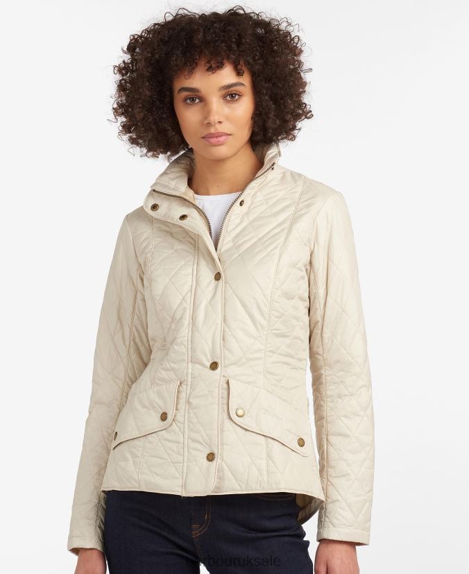 Flyweight Cavalry Quilted Jacket Barbour Women R08LB61501 Clothing Black/Stone