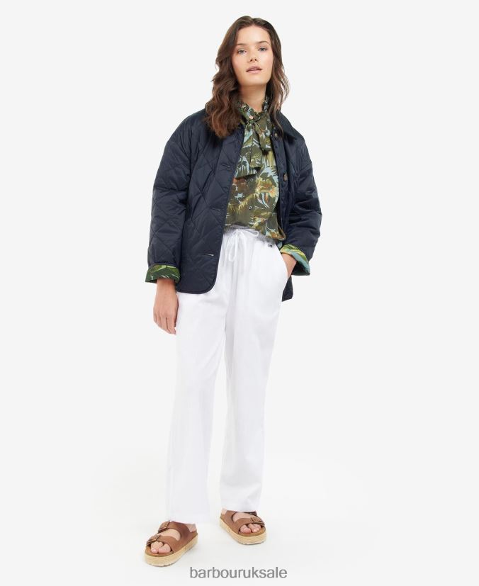 Gransden Reversible Quilted Jacket Barbour x House of Hackney Women R08LB61432 Clothing Dark Navy/Limerence/Sky