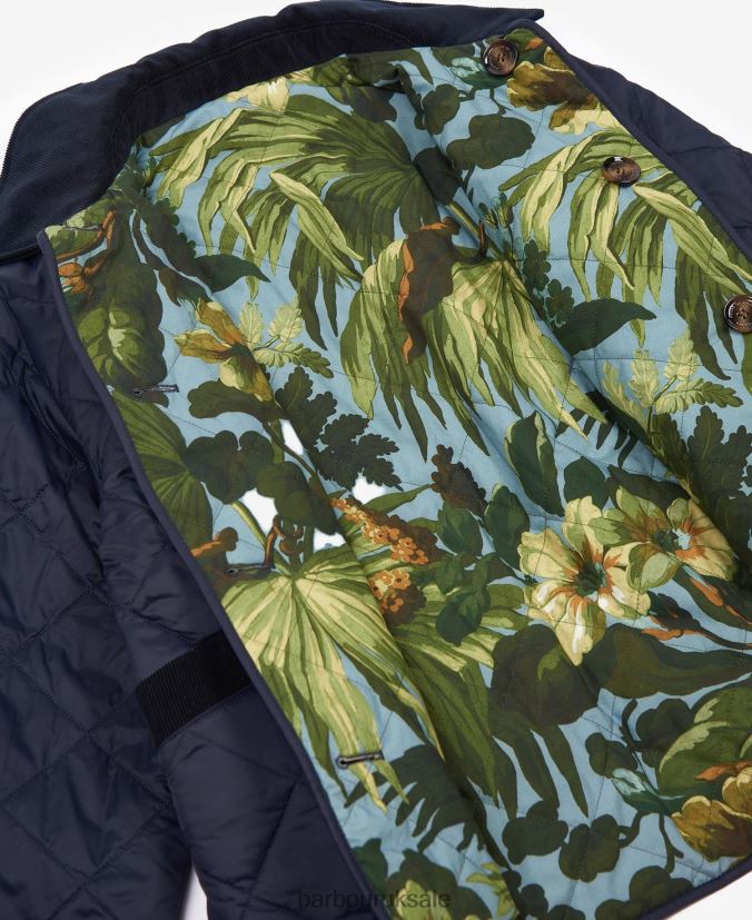 Gransden Reversible Quilted Jacket Barbour x House of Hackney Women R08LB61432 Clothing Dark Navy/Limerence/Sky