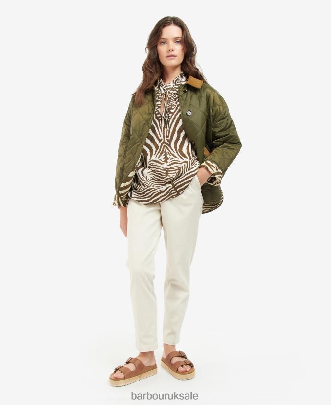 Gransden Reversible Quilted Jacket Barbour x House of Hackney Women R08LB61461 Clothing Dark Navy/Limerence/Sky