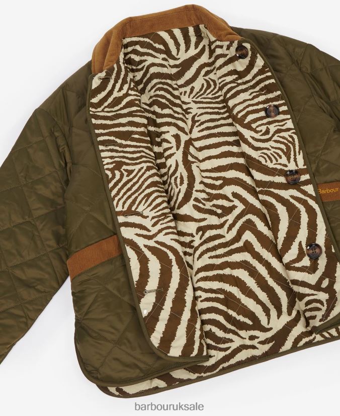 Gransden Reversible Quilted Jacket Barbour x House of Hackney Women R08LB61461 Clothing Dark Navy/Limerence/Sky