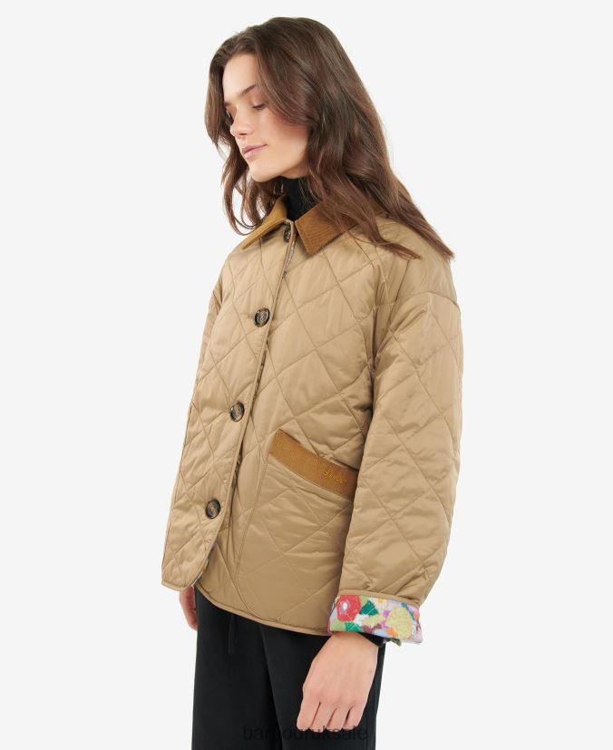 Gransden Reversible Quilted Jacket Barbour x House of Hackney Women R08LB61505 Clothing Dark Navy/Limerence/Sky