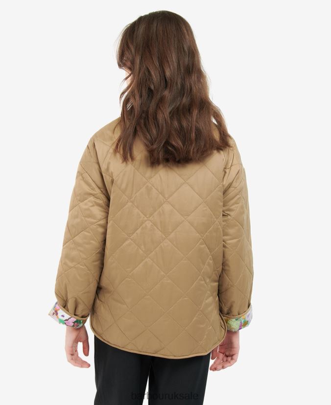 Gransden Reversible Quilted Jacket Barbour x House of Hackney Women R08LB61505 Clothing Dark Navy/Limerence/Sky