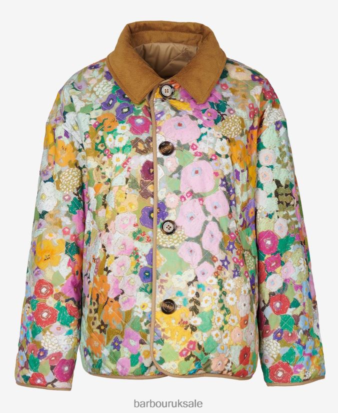 Gransden Reversible Quilted Jacket Barbour x House of Hackney Women R08LB61505 Clothing Dark Navy/Limerence/Sky