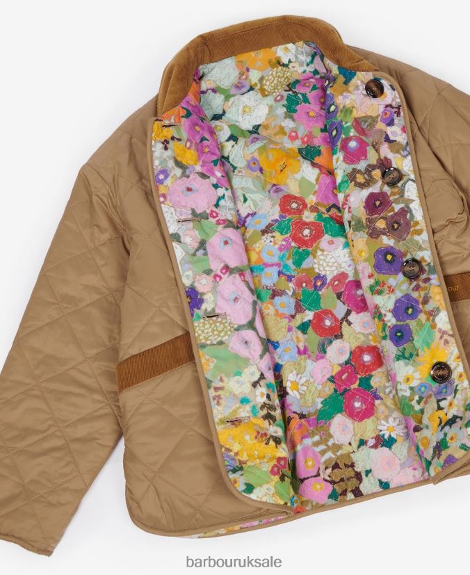 Gransden Reversible Quilted Jacket Barbour x House of Hackney Women R08LB61505 Clothing Dark Navy/Limerence/Sky
