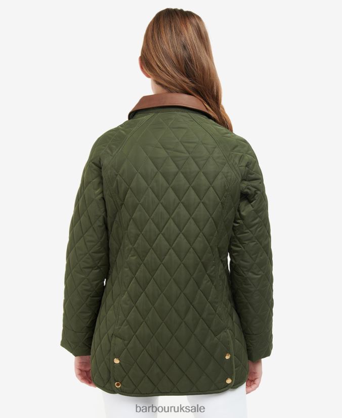 Premium Beadnell Quilted Jacket Barbour Women R08LB61430 Clothing Olive/Ancient