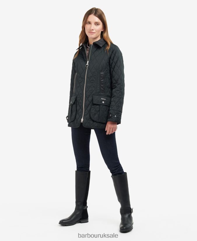 Premium Beadnell Quilted Jacket Barbour Women R08LB61481 Clothing Olive/Ancient