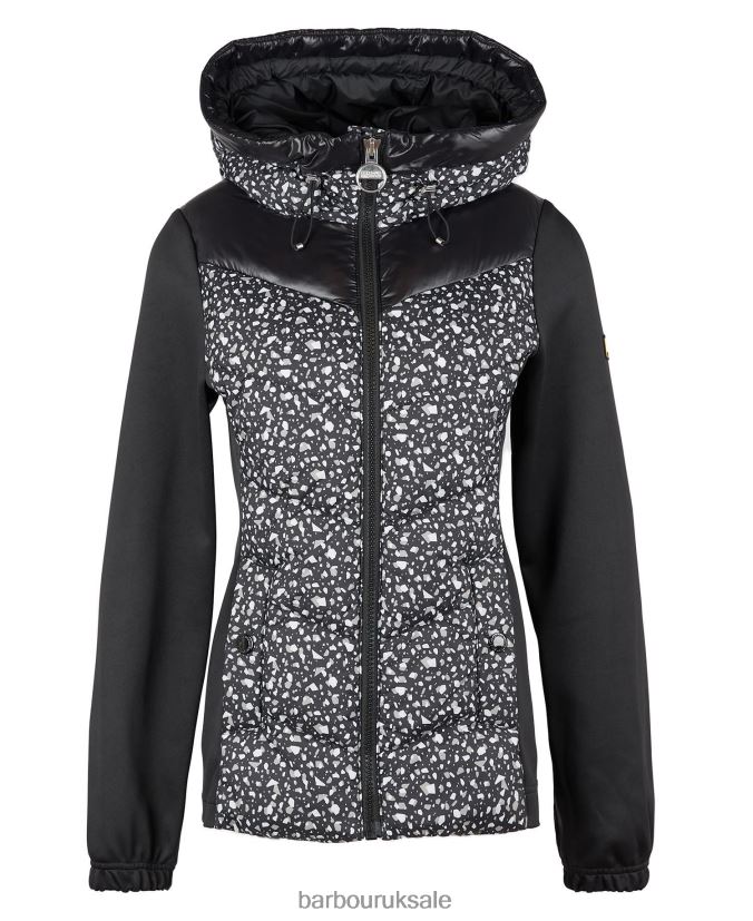 Printed Condor Quilted Sweat Barbour Women R08LB61500 Clothing Terrazzo/Black