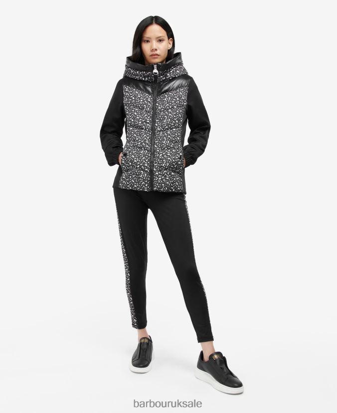 Printed Condor Quilted Sweat Barbour Women R08LB61500 Clothing Terrazzo/Black