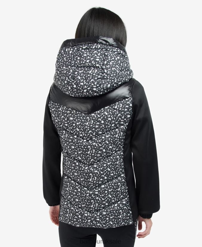 Printed Condor Quilted Sweat Barbour Women R08LB61500 Clothing Terrazzo/Black